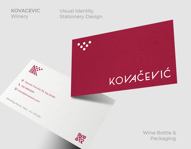 Logo Design Stationery Product Design for Winery